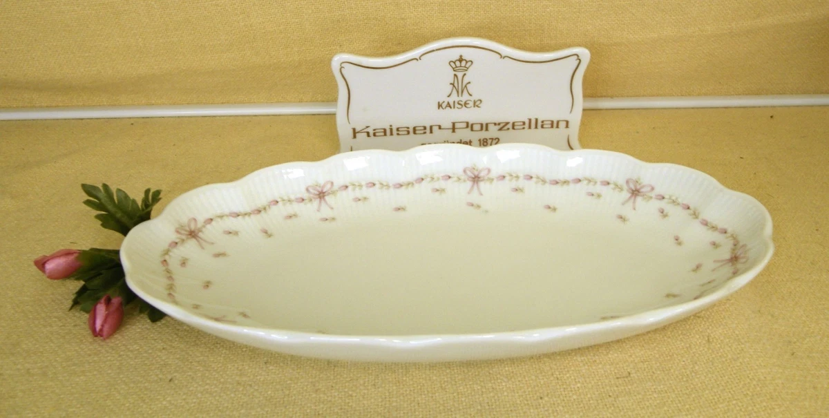 Kaiser Porzellan - Romantica BORDEAUX - 1 ovale Beilagenschale 23,5 cm