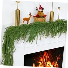 Christmas Garland for Mantle, Norfolk Pine Garland Artificial Greenery 1