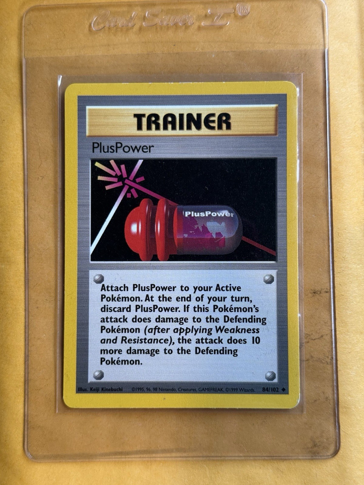 PlusPower 84/102 Pokémon 1999 Unlimited Base Set LP