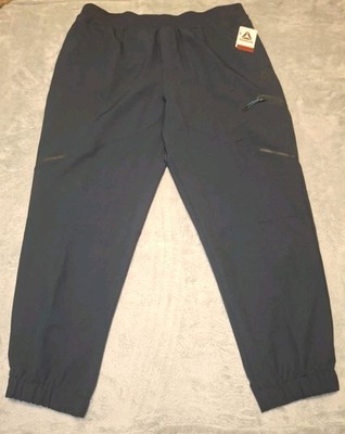 New Men's Reebok Breakthrough Performance Jogger Pants Size 3XL Slim Fit Black