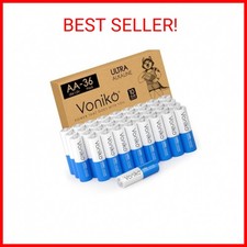 Voniko - Premium Grade AA Batteries - 36 Pack - Alkaline Double A Battery 0.48 per gallon