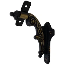 Victorian Web Hand Rail Bracket in Hand Highlighted Bronze