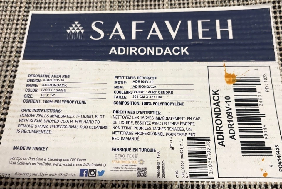 Alfombra SAFAVIEH Colección Adirondack - 10' x 14', Foto 4 de 4