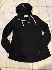 Women  s Small Black Quarter Zip Spyder Core Sweater Pullover Size Small