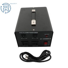 110V-120V To/From 220V-240V 2000 Watt Voltage Converter Transformer Step Up/Down