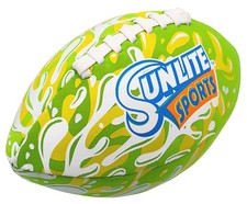 Sunlite Sports Waterproof Football for Lawn Backyard Pool Beach Grassy Green