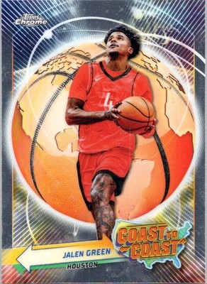 2023-24 Topps Chrome #CC-9 Jalen Green Coast to Coast Rockets