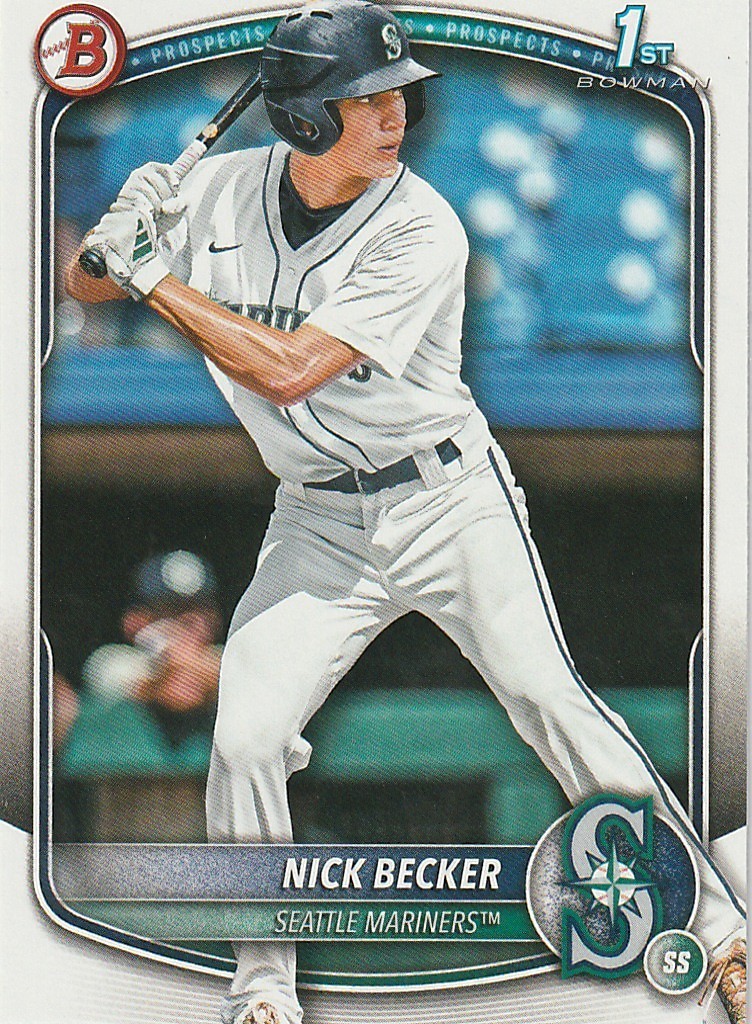 Nick Becker Seattle Mariners 2025 Bowman Draft 1st Bowman ***