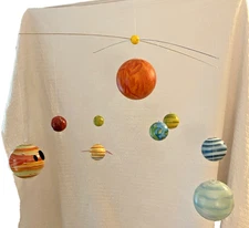 Solar System Planet Ceiling Mobile Pottery Barn Kids As Is READ Classroom Decor