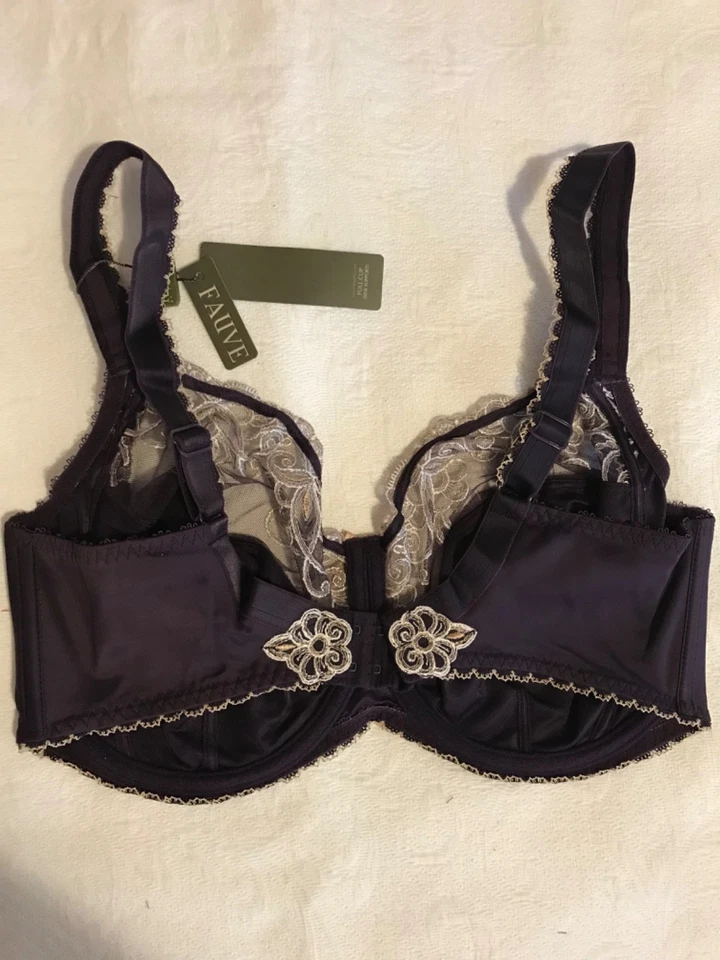 Sujetador Fauve nuevo con etiquetas talla 38G púrpura Foto 4 de 4