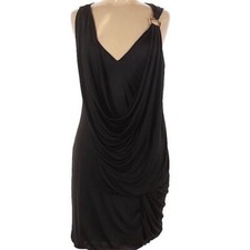 BCBGMAXAZRIA size M asymmetric black flow dress in excellent condition