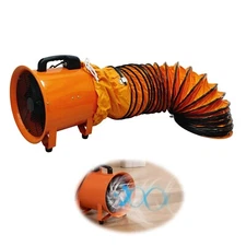 16" Ventilation Axial Flow Fan Cylinder Fan Industrial Workshop Exhaust Blower