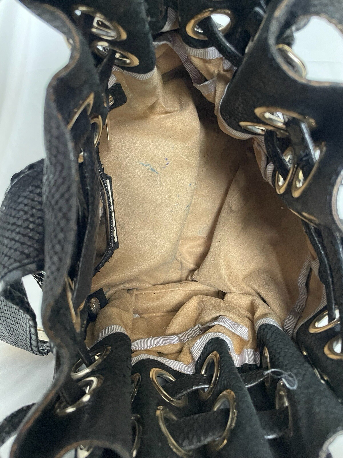 SAINT LAURENT Autentica borsa a tracolla JIMMY CHOO Riki Ramona nera pelle sneak borsa a tracolla