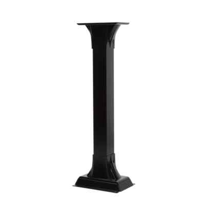 Callaway Adjustable Mailbox Post Black Gibraltar Mailboxes Steel Base Plate