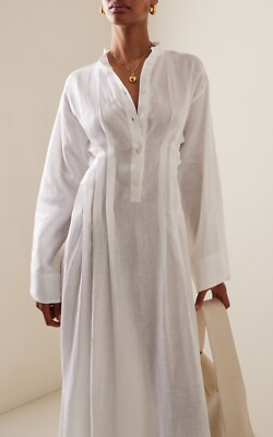 Pleated Organic Linen Maxi Dress/women Dresses/sustainable Clothing/Yoga  dress | eBay