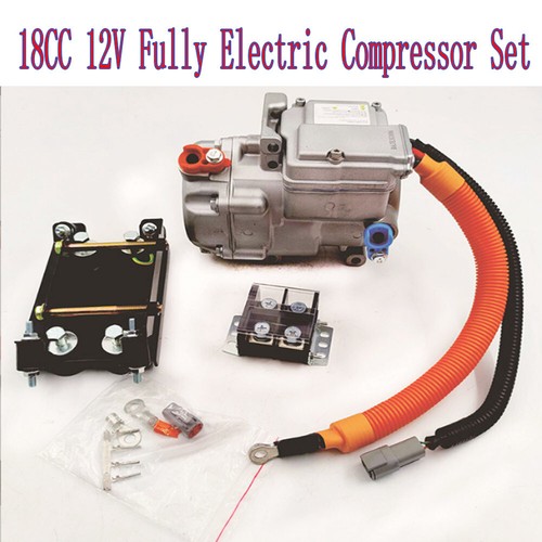 A/C 12V 18CC Electric Compressor Set for Auto DC Air Conditioning Car ...