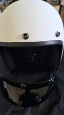 CASCO CALIMERO MODELLO BANDIT OMOLOGATO - VINTAGE- BIANCO OPACO