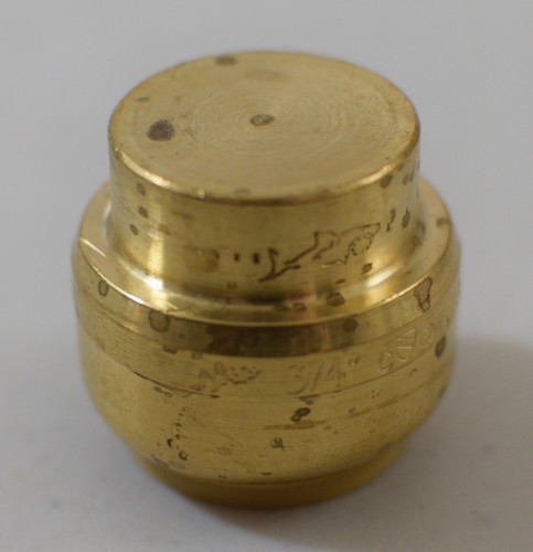 SharkBite U518LF Lead-Free Brass Push-to-Connect End Stop 3/4" Pack of 5