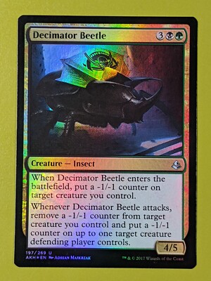 FOIL Decimator Beetle x1 Amonkhet 1x Magic the Gathering MTG