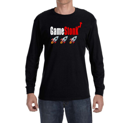 WSB Wallstreet Bets Game Stonk Gamestop Long sleeve shirt