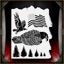 Stars  Stripes 2 Airbrush Stencil Template Airsick