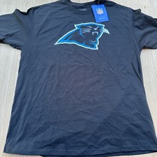 Deadstock Y2K Carolina Panthers Logo VTG Graphic T Shirt NOS Black Football XL