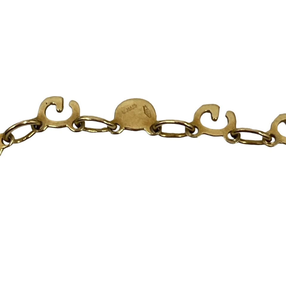 GUCCI браслет логотип цепочка 18K 750 желтое золото - Изображение 4 из 4