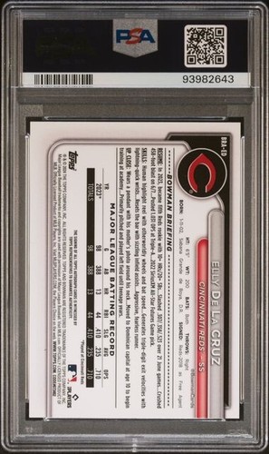 Elly De La Cruz 2024 Bowman Chrome Mega Rookie Auto Orange Mojo 🔥2/25 PSA 10🔥 - Picture 2 of 2