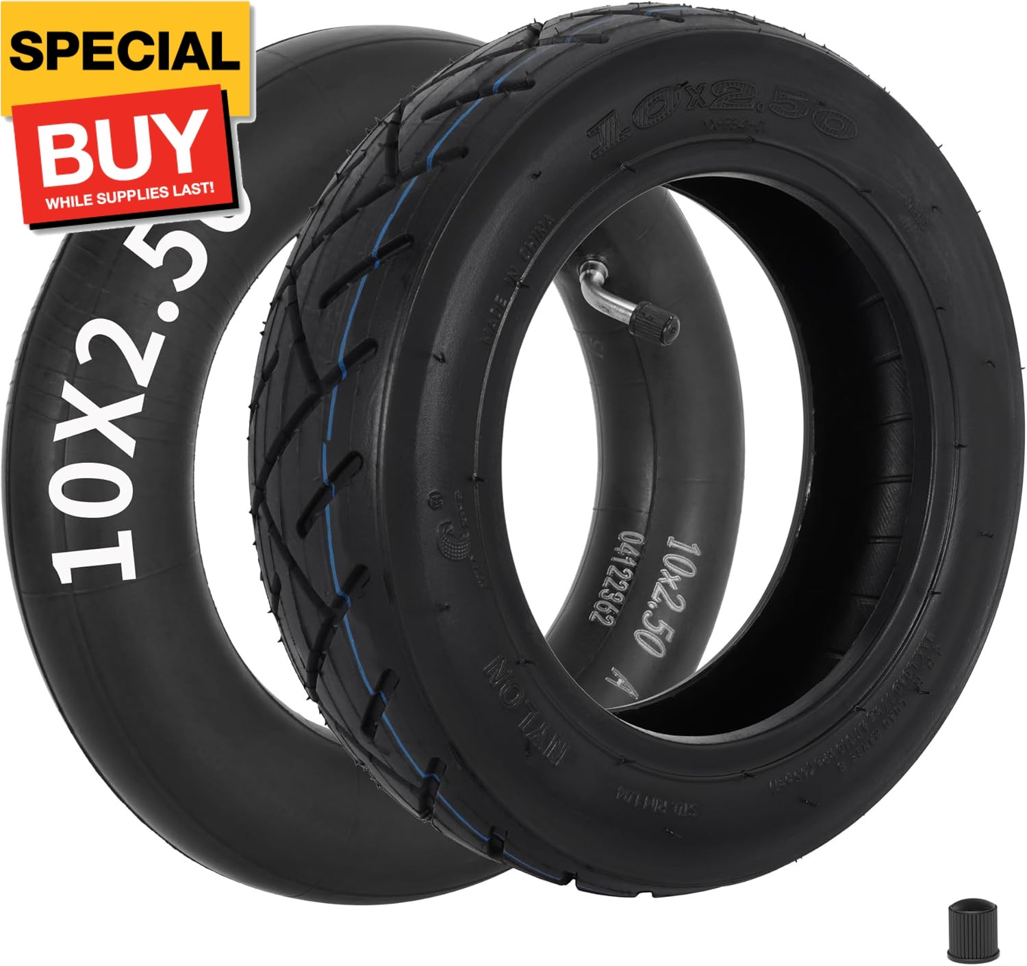 10 x 2.50 Tire and Inner Tube Set Replacement for Self Balancing Electric Scoote