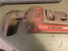 2D- 2 vintage 18"   pipe wrenches-RIDGID and STANLEY