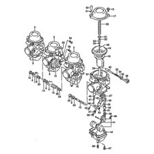 SUZUKI RF 900 1994-1998 Kit n°1 vis BTR inox carburateur RF900 RF900R RF9