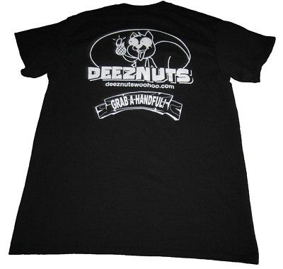 DEEZ NUTS Squirrel SS T-Shirt Sz M Funny Grab a Handful FREE SHIPPING A039