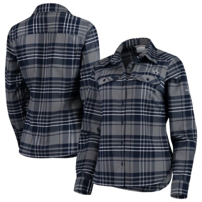 NFL Dallas Cowboys Women's Silver Ridge Flannel Long Sleeve