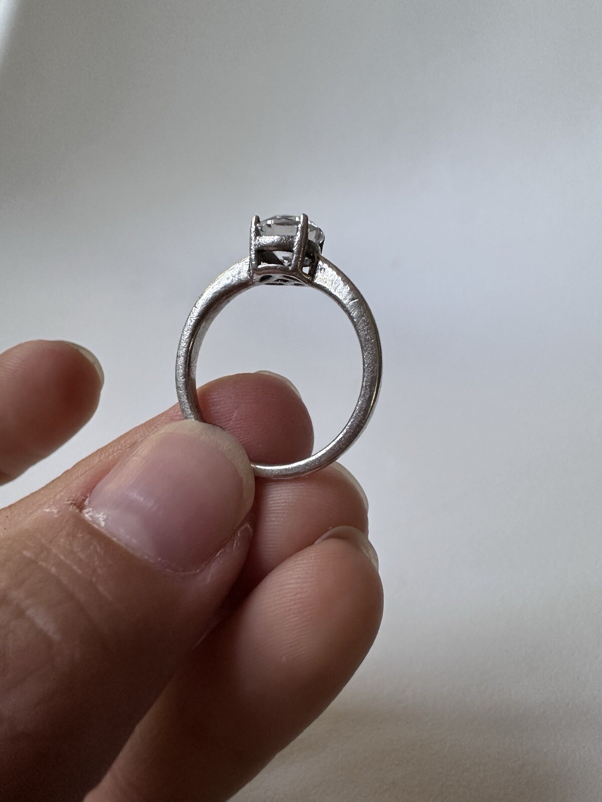 Round Simulated Diamond Solitaire Engagement Ring… - image 18