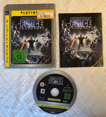  PS3 Game - Star Wars The Force Unleashed - mit Anleitung & OVP 
