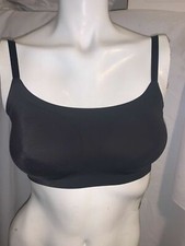 True Co Bra 16836 True Body Scoop Neck Bralette M BLACK