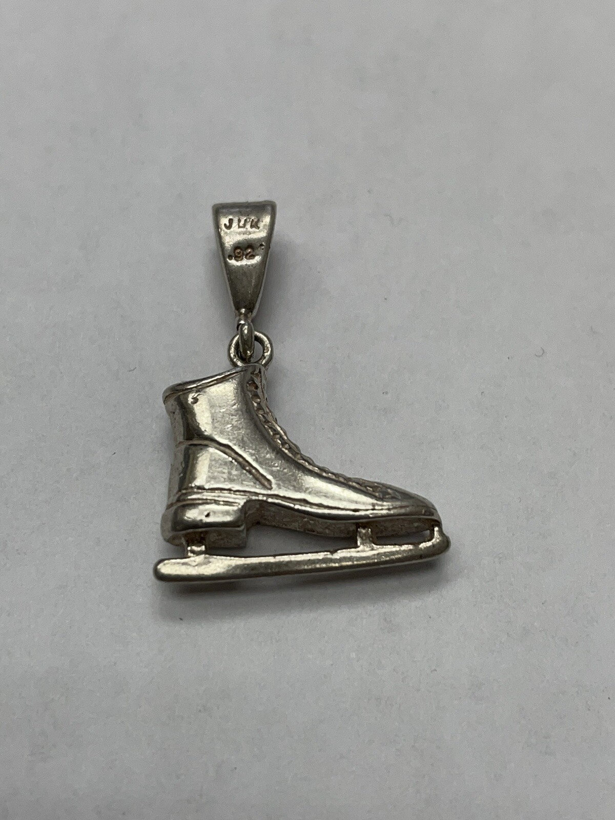 Ice Skate Sterling Silver Pendant (Figure Skating, Sp… Gem