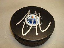 Zack Kassian Signed Edmonton Oilers Hockey Puck Autographed 1B