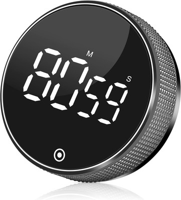 Digital Kitchen Timer   LED Display, Loud Alarm, Magnetic for Cooking/Classroom