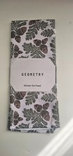 Geometry Tea Kitchen Towels Single-Sided Print Assorted NWT