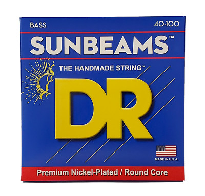 DR Strings Sunbeam Nickel Plated 4-String Bass Strings Light 40-100