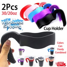 No SLIP Grip Handle Holder for YETI 20/30 Oz Rambler Tumbler Cup Drink ware 2pcs