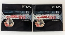2 TDK DVD-R 30 Minute 1.4GB Recordable Single Sided Disc - Handycam