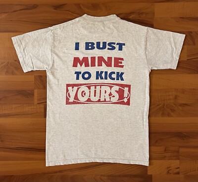 2001 Y2K Oakland Relays I Bust Mine To Kick Yours! Jerzees Sz Small T-Shirt