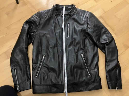 Jack & Jones Vintage Biker Lederjacke Echt Leder Nr 4 Gr M - Bild 9 von 12