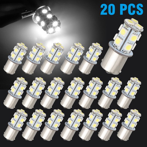 20x 1156 13SMD RV Camper Trailer LED Interior Light Bulbs 1073 1141