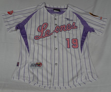 LEONES DEL CARCAS 19 BASEBALL  JERSEY COCA-COLA WHITE Youth Kids Large Top K260
