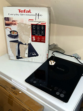 Tefal Everyday Slim Induction Hob 2100W Single Black Glass 6 Settings 240V