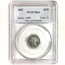 1867 3CN JD-1 (Proof) Three Cent Nickel - PCGS CoinFacts