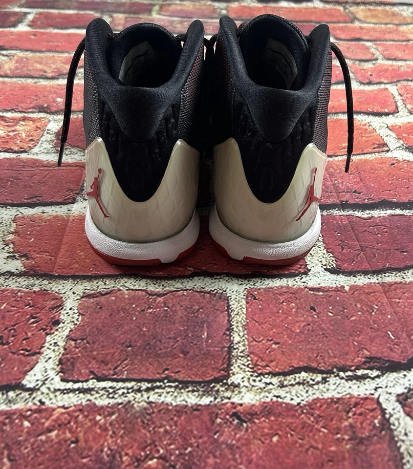 Tênis Nike Air Jordan Super Fly 4 masculino 768929-002 preto, vermelho e branco 11 - Imagem 2 de 4